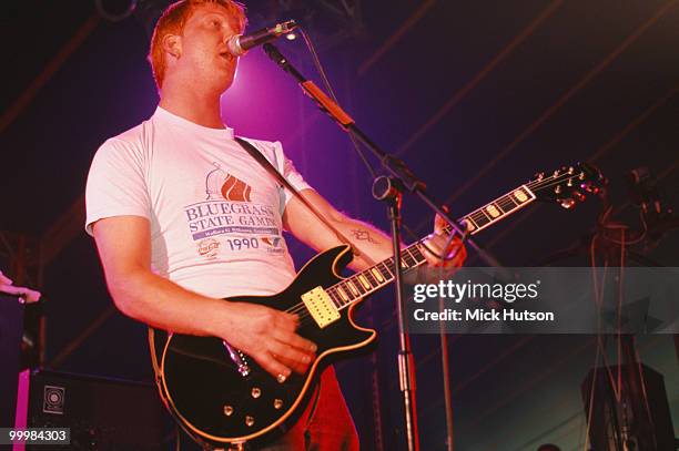 Josh Homme from Queens of The Stone Age performs live on stage at Reading Festival, Reading on August 26 2000