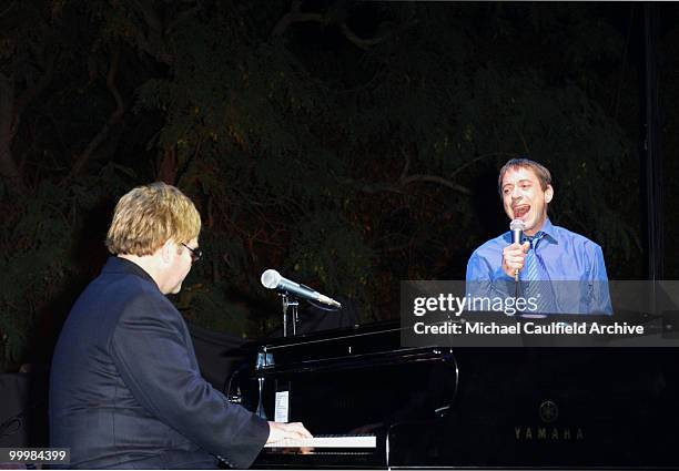 Elton John & Robert Downey Jr. Perform at the Silver Lining-Silver Lake Presents The 2nd Annual Silver Lining Benefit For The Hollywood Sunset Free...