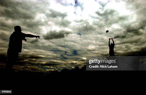 General view of a lineout during the Wallabies Training session held at T.G. Millner Field, Sydney, Australia. DIGITAL IMAGE Mandatory Credit: Nick...