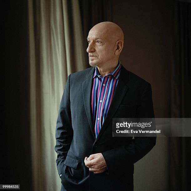 Actor Ben Kingsley poses for a portrait shoot in London on December 16, 2009.