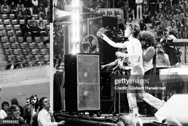 Mick Jagger from The Rolling Stones performs live on stage at Ahoy in Rotterdam, Netherlands on October 13 1973