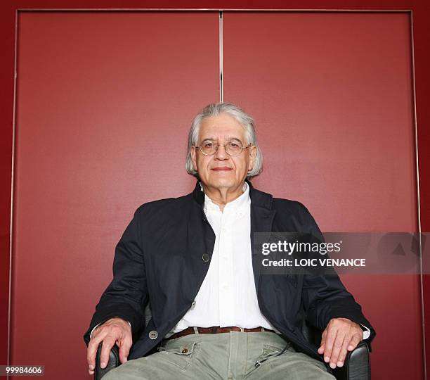 Chilean movie director Patricio Guzman poses during the 63rd Cannes Film Festival on May 14, 2010 in Cannes. His movie Nostalgia for the Light is...