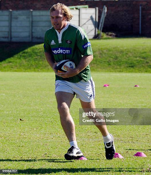 Schalk Burger during the Vodacom Stormers training session held at the High Performance Centre in Bellville on May 19, 2010 in Cape Town, South...