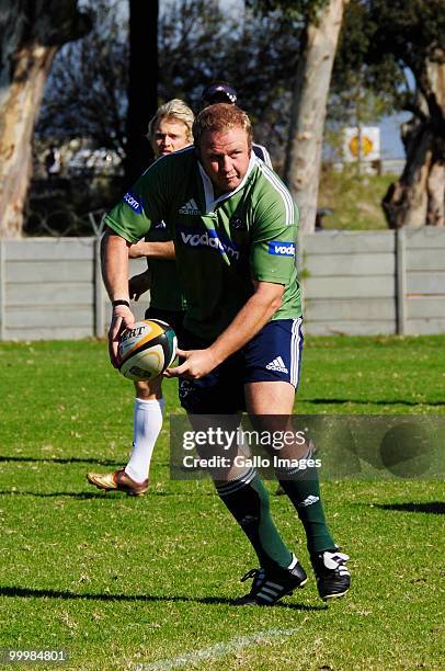 Brok Harris during the Vodacom Stormers training session held at the High Performance Centre in Bellville on May 19, 2010 in Cape Town, South Africa.