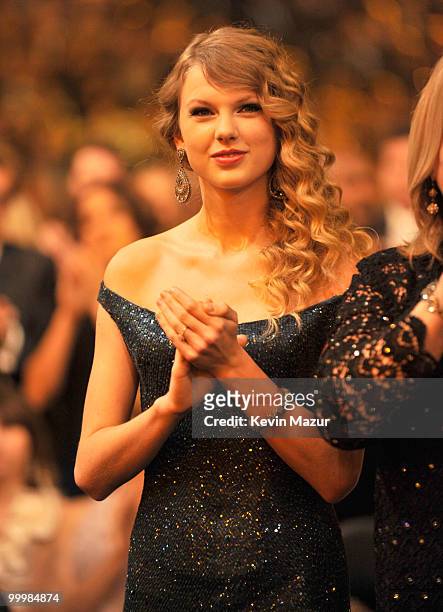 Taylor Swift performs onstage at the 52nd Annual GRAMMY Awards held at Staples Center on January 31, 2010 in Los Angeles, California.