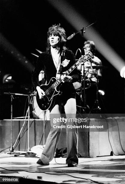 Keith Richards from The Rolling Stones performs live at Ahoy in Rotterdam, Netherlands on October 13 1973