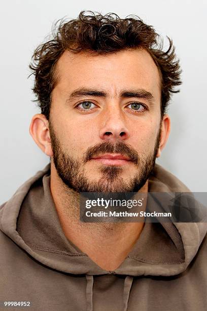 Player Thierry Ascione poses for a headshot at Roland Garros on May 19, 2010 in Paris, France.