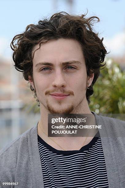 British actor Aaron Johnson poses during the photocall of "Chatroom" presented in the Un Certain Regard selection at the 63rd Cannes Film Festival on...