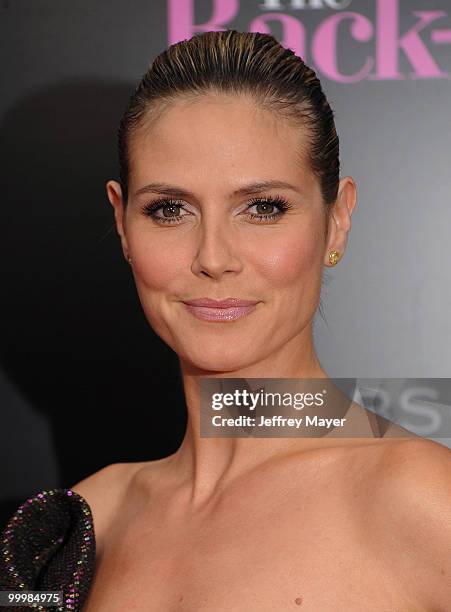 Model Heidi Klum attends the "The Back-Up Plan" Los Angeles Premiere at Regency Village Theatre on April 21, 2010 in Westwood, California.