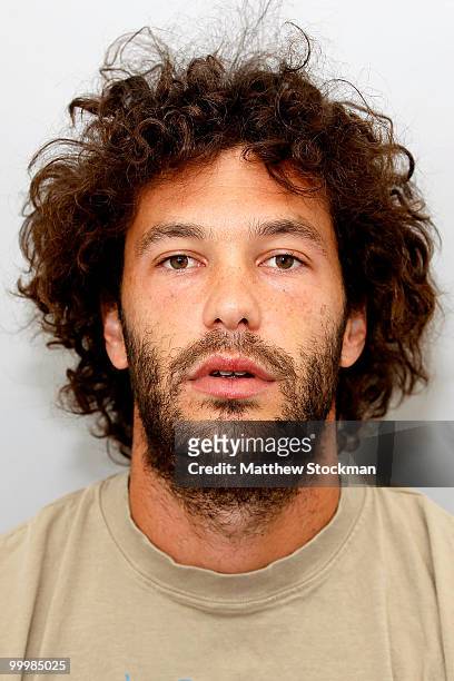 Player Jose Acasuso poses for a headshot at Roland Garros on May 19, 2010 in Paris, France.