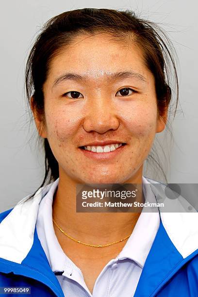 Sony Ericsson WTA player Jing Jing Lu poses for a headshot at Roland Garros on May 19, 2010 in Paris, France.