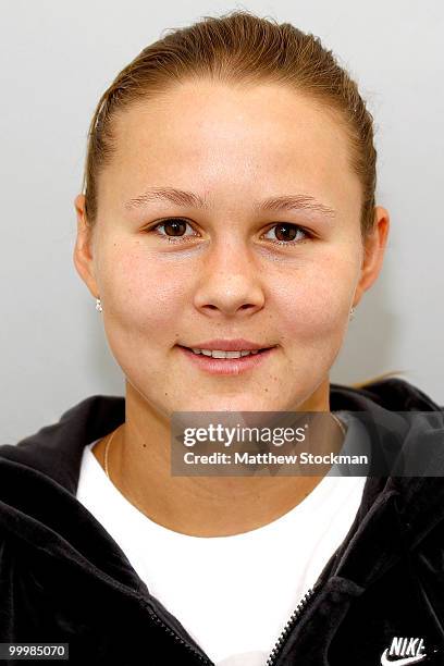 Sony Ericsson WTA player Evgeniya Rodina poses for a headshot at Roland Garros on May 19, 2010 in Paris, France.