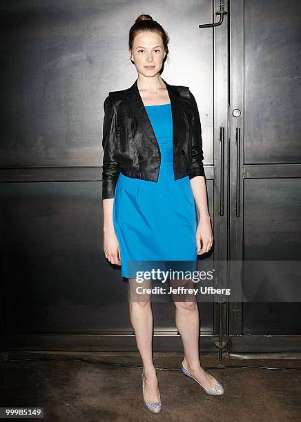 Model Elettra Rossellini Wiedemann attends a reception in support of Manhattan District Attorney candidate Richard Aborn at Industria Superstudio May...