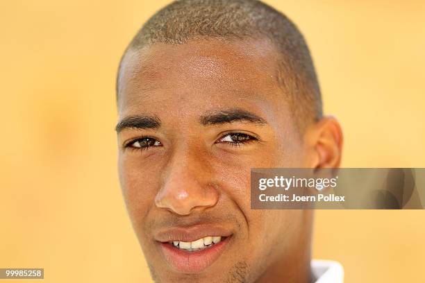 Jerome Boateng of Germany is pictured during a press conference at Verdura Golf and Spa Resort on May 19, 2010 in Sciacca, Italy.