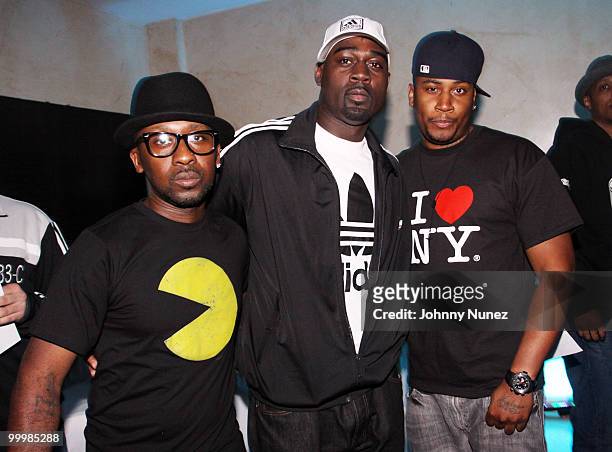 Neal McKnight, Tali Gore, and Aasim attend Dirty Money's "Last Train to Paris" album listening party at Daddy's House on May 18, 2010 in New York...