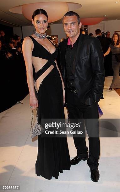 Jessica Sow and Richard Virenque attend the de Grisogono party at the Hotel Du Cap on May 18, 2010 in Cap D'Antibes, France.