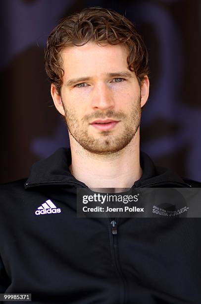 Arne Friedrich of Germany is pictured during a press conference at Verdura Golf and Spa Resort on May 19, 2010 in Sciacca, Italy.