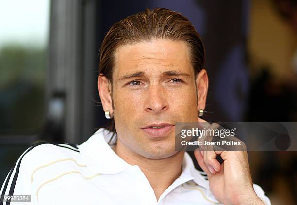 Tim Wiese of Germany is pictured during a press conference at Verdura Golf and Spa Resort on May 19, 2010 in Sciacca, Italy.