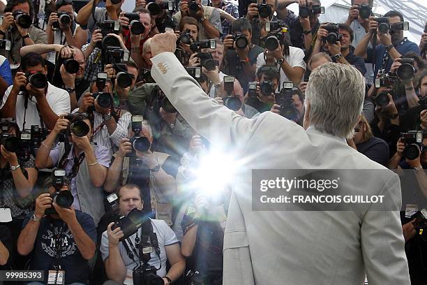 Actor Michael Douglas poses during the photocall of "Wall Street - Money Never Sleeps" presented out of competition at the 63rd Cannes Film Festival...