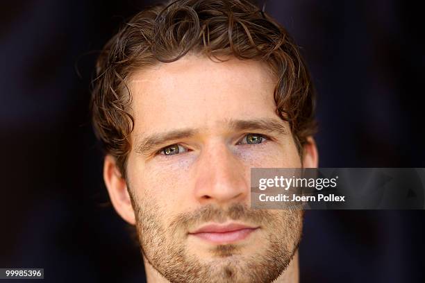 Arne Friedrich of Germany is pictured during a press conference at Verdura Golf and Spa Resort on May 19, 2010 in Sciacca, Italy.