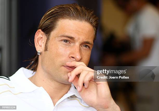 Tim Wiese of Germany is pictured during a press conference at Verdura Golf and Spa Resort on May 19, 2010 in Sciacca, Italy.