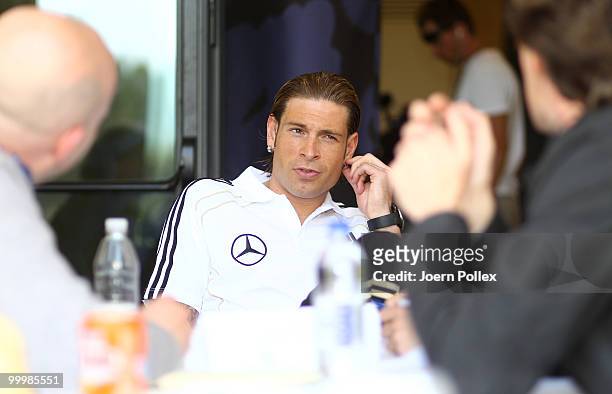 Tim Wiese of Germany is pictured during a press conference at Verdura Golf and Spa Resort on May 19, 2010 in Sciacca, Italy.
