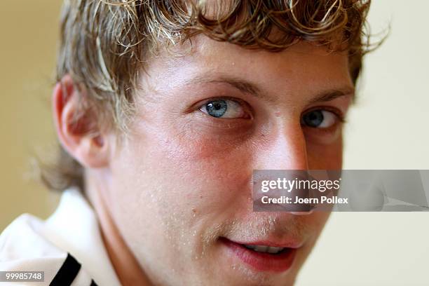 Stefan Kiessling of Germany is pictured during a press conference at Verdura Golf and Spa Resort on May 19, 2010 in Sciacca, Italy.