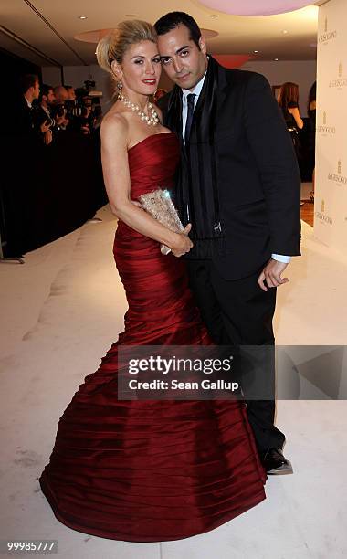 Hofit Golan and Mohammed Al Turki attend the Cheryl Cole performance at the de Grisogono Party at the Hotel Du Cap on May 18, 2010 in Cap D'Antibes,...