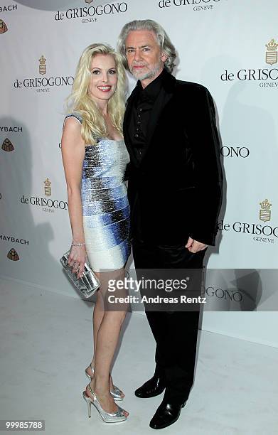Hermann Buehlbecker and guest attend the de Grisogono cocktail party at the Hotel Du Cap on May 18, 2010 in Cap D'Antibes, France.
