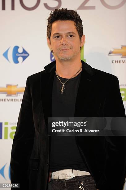 Spanish singer Alejandro Sanz attends the ''Cadena Dial'' 2010 awards at the Tenerife Auditorium on February 11, 2010 in Tenerife, Spain.