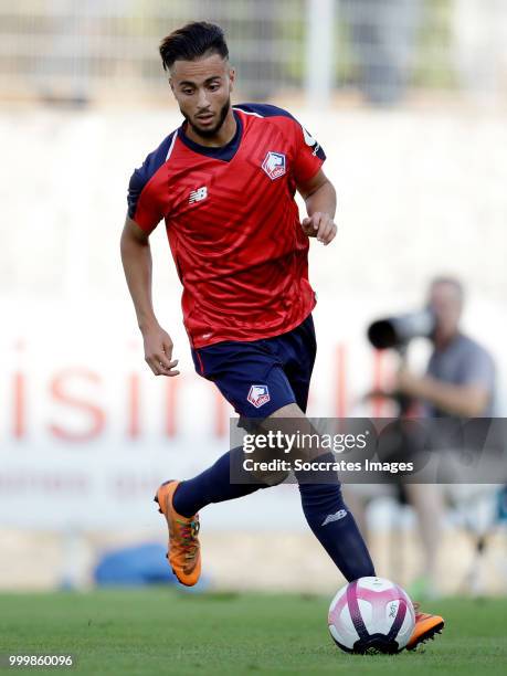 Imad Faraj of Lille during the Club Friendly match between Lille v Reims at the Stade Paul Debresie on July 14, 2018 in Saint Quentin France