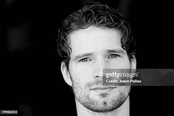 Arne Friedrich of Germany is pictured during a press conference at Verdura Golf and Spa Resort on May 19, 2010 in Sciacca, Italy.