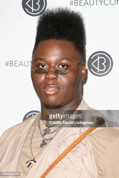 Denzel Dion attends the Beautycon Festival LA 2018 at the Los Angeles Convention Center on July 15, 2018 in Los Angeles, California.