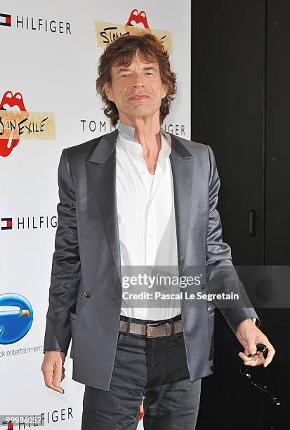 Mick Jagger, lead singer of the Rolling Stones attends the 'Stones In Excile' Photocall at the Majestic Hotel during the 63rd Annual Cannes Film...