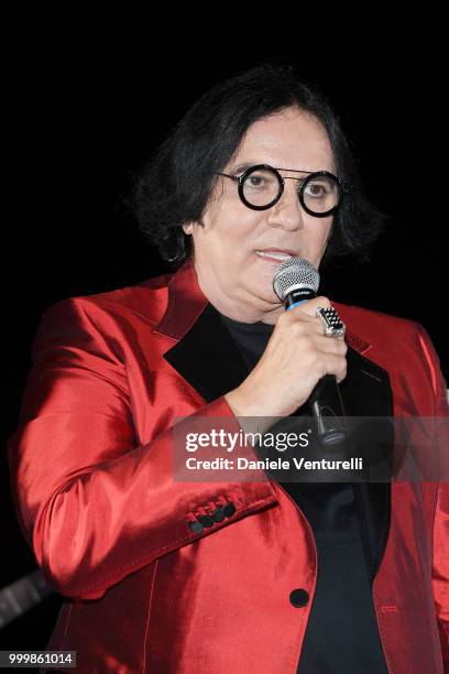 Renato Zero attends the 2018 Ischia Global Film & Music Fest opening ceremony on July 15, 2018 in Ischia, Italy.