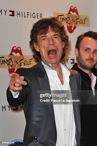 Mick Jagger, lead singer of the Rolling Stones attends the 'Stones In Excile' Photocall at the Majestic Hotel during the 63rd Annual Cannes Film...