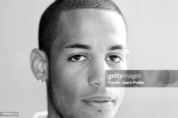 Dennis Aogo of Germany is pictured during a press conference at Verdura Golf and Spa Resort on May 19, 2010 in Sciacca, Italy.