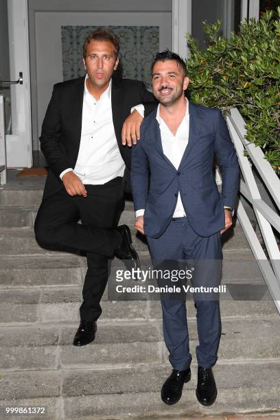 Pio & Amedeo attends the 2018 Ischia Global Film & Music Fest opening ceremony on July 15, 2018 in Ischia, Italy.