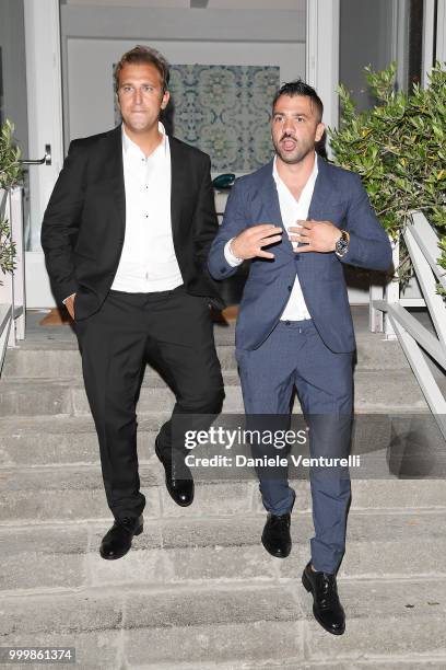 Pio & Amedeo attends the 2018 Ischia Global Film & Music Fest opening ceremony on July 15, 2018 in Ischia, Italy.