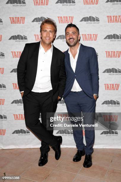 Pio & Amedeo attends the 2018 Ischia Global Film & Music Fest opening ceremony on July 15, 2018 in Ischia, Italy.