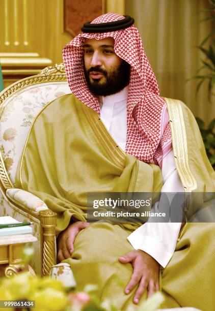 Saudi Crown Prince and Defence Minister Mohammed bin Salman Pictured at the Divan Palace in Riyadh, Saudi Arabia, 08 December 2016. Qatar's Emir...