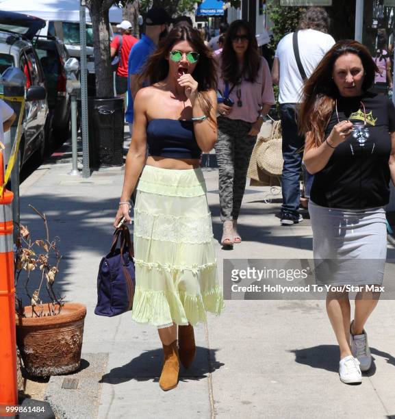 Danielle Vasinova is seen on July 15, 2018 in Los Angeles, California.