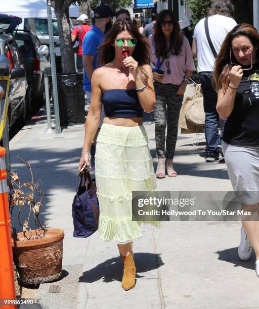 Danielle Vasinova is seen on July 15, 2018 in Los Angeles, California.