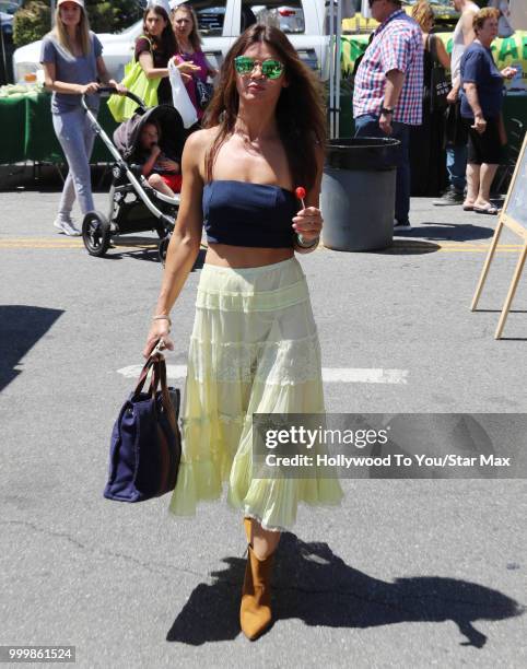 Danielle Vasinova is seen on July 15, 2018 in Los Angeles, California.