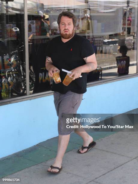 Lee DeWyze is seen on July 15, 2018 in Los Angeles, California.