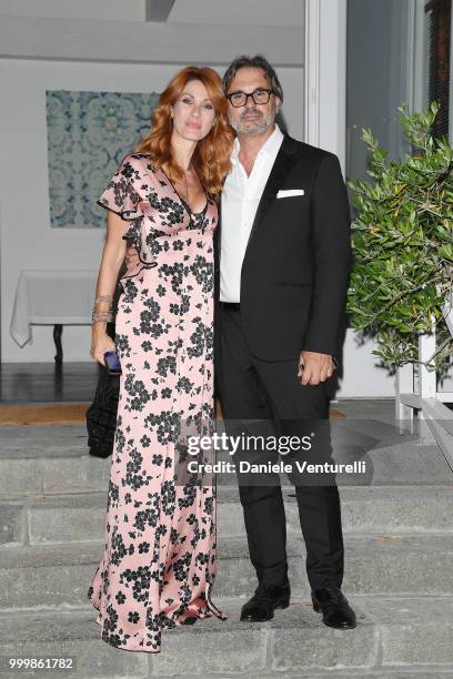 Milena Miconi and Mauro Graiani attend the 2018 Ischia Global Film & Music Fest opening ceremony on July 15, 2018 in Ischia, Italy.