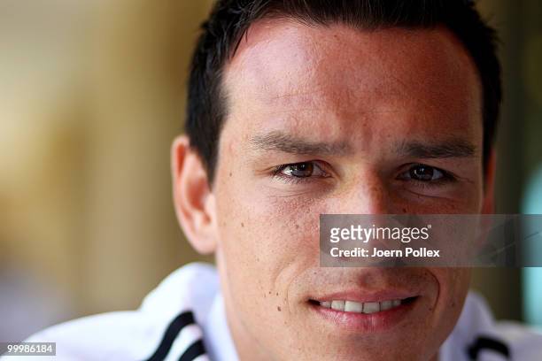 Piotr Trochowski of Germany is pictured during a press conference at Verdura Golf and Spa Resort on May 19, 2010 in Sciacca, Italy.