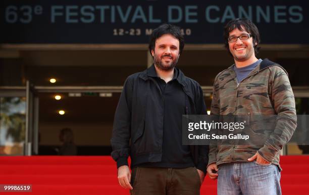 Directors Diego Vega and Daniel Vega attend the 'October' Premiere at Palais des Festivals during the 63rd Annual Cannes Film Festival on May 19,...