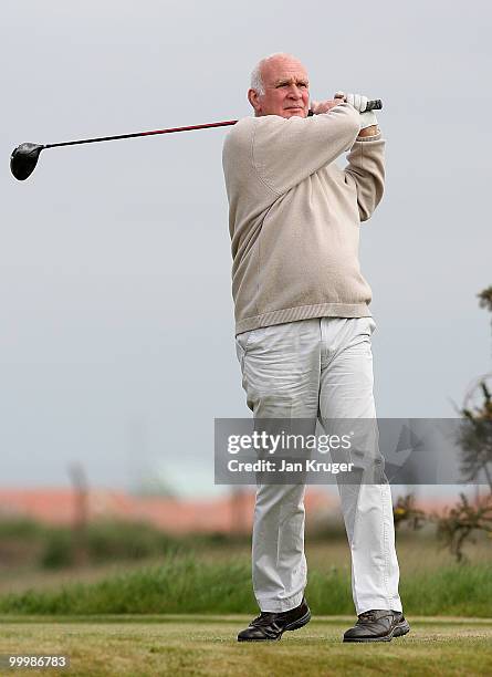 Clubhouse leader, Andre Roberts of Hawarden in action during the Virgin Atlantic PGA National Pro-Am Championship regional final at St Annes Old...