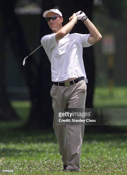 Thomas Gogele of Germany in action during the Second Round of the Foursome Stroke Play during the Davidoff Nations Cup- World Cup Qualifier 2001 held...